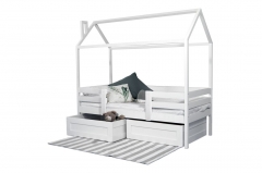 Кровать-домик RooRoom RooRoom кд-22Р с ящиками Розовый