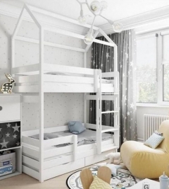 Кровать-домик RooRoom RooRoom кд-77Р с ящиками Розовый