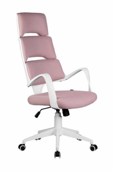 Кресло оператора Рива Riva Chair SAKURA белый пластик Розовый