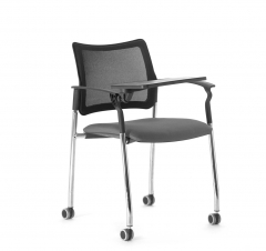 Кресло со столиком на колесах Profoffice Pinko Mesh cast MH YI363 Arms+WT