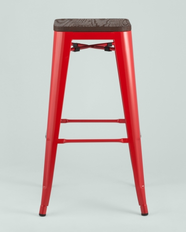 Стул барный Stool Group TOLIX WOOD Красный