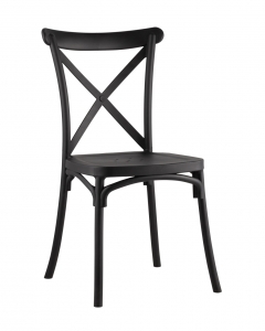 Стул пластиковый Stool Group Кроссбэк Черный
