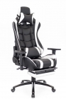 Кресло геймерское Everprof Everprof Lotus S1 Экокожа Черный Белый