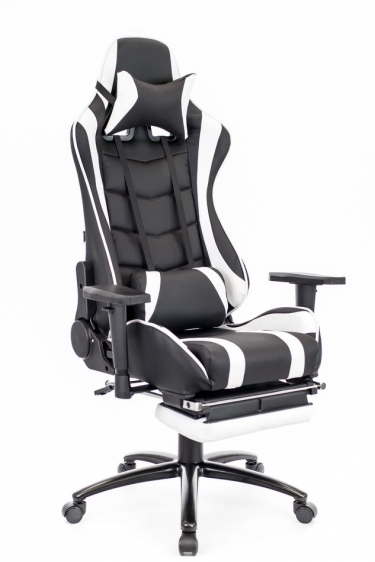 Кресло геймерское Everprof Everprof Lotus S1 Экокожа Черный Белый
