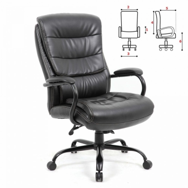 Кресло офисное BRABIX BRABIX PREMIUM Heavy Duty HD-004 Черный