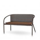 Плетеный диван Афина-мебель S139A-W53 Brown/Beige