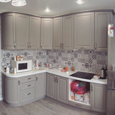 Глянцевый фартук КОМПОЗИТ Акватон KM 156