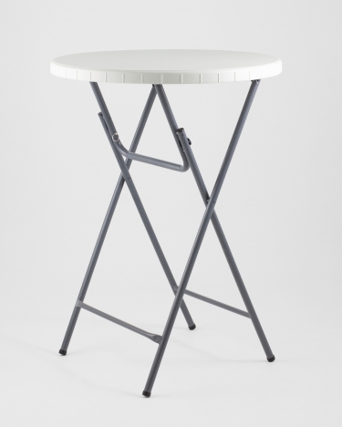 Стол круглый Stool Group Кейт коктейльный Белый