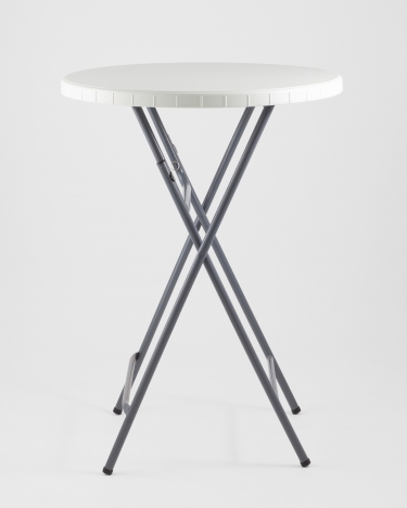 Стол круглый Stool Group Кейт коктейльный Белый