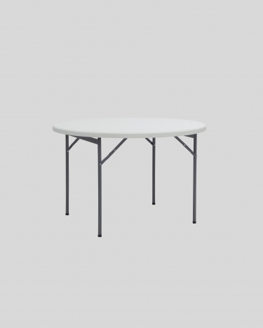 Стол круглый складной Stool Group Кейт 116 см Белый
