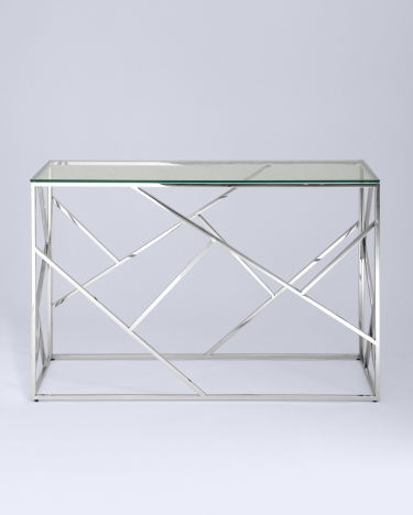 Консоль Stool Group АРТ ДЕКО 12040 Серебро
