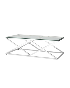 Стол журнальный Stool Group ИНСИГНИЯ 120x60 Серебро