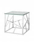 Журнальный столик Stool Group АРТ ДЕКО 55x55 Серебро
