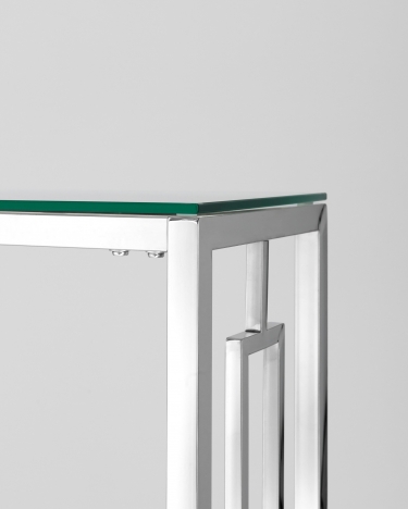 Консоль Stool Group БРУКЛИН 115x30 Серебро