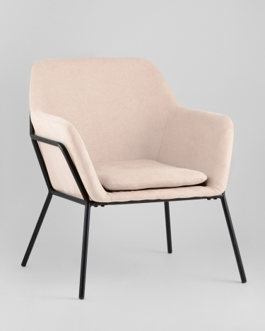 Кресло Stool Group Шелфорд Светло-розовое