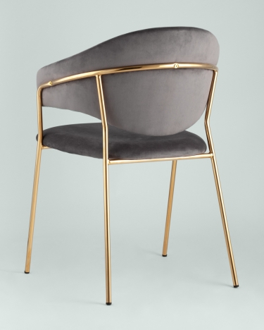 Стул мягкий Stool Group Эвита Серый
