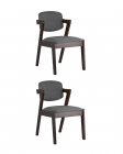 Комплект из двух стульев Stool Group VIVA 2 шт Темно-серый