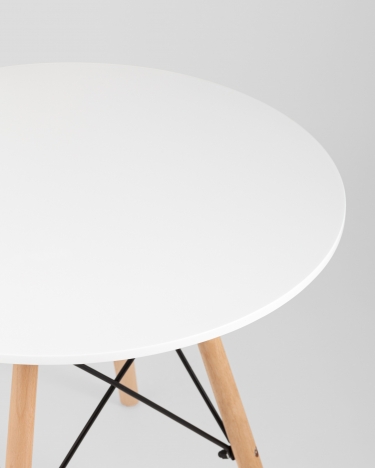 Стол детский Stool Group Eames DSW белый, ножки массив бука