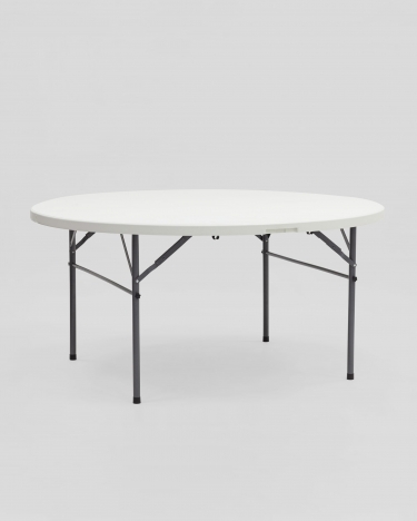 Стол складной круглый Stool Group Кейт 150 Белый