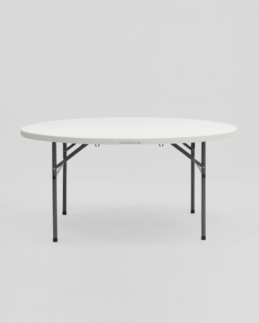 Стол складной круглый Stool Group Кейт 150 Белый