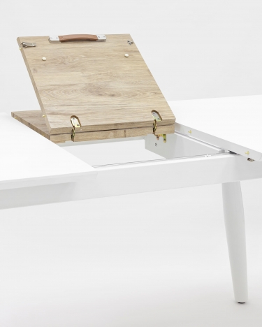 Стол раскладной Stool Group Чикаго 160-200 Белый