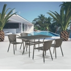 Комплект плетеной мебели Афина-мебель T286A/Y137C-W53 Brown 4Pcs
