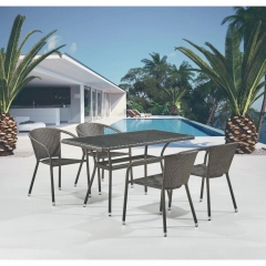 Комплект плетеной мебели Афина-мебель T286A/Y137C-W53 Brown 4Pcs