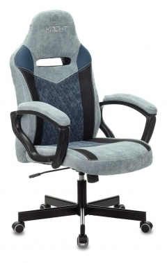 Кресло игровое Zombie Бюрократ VIKING 6 KNIGHT BL FABRIC Синий