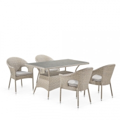 Комплект плетеной мебели Афина-мебель T198C/Y79C-W85 Latte 4Pcs
