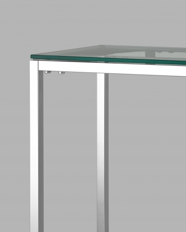 Консоль Stool Group ТАУН 115x30 Серебро