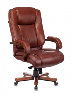 Кресло руководителя Бюрократ Бюрократ T-9925WALNUT Светло-коричневый