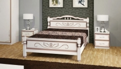 Кровать из массива Браво Карина-5 200х160 Слоновая кость