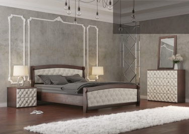 Кровать Магнат с мягкими спинками 100х200 1100x2170x940 СВ-Стиль