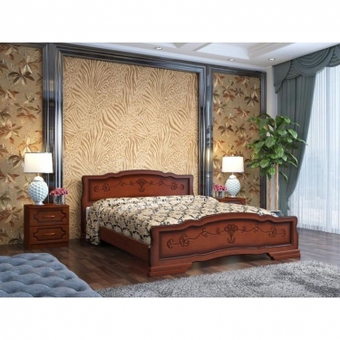 Кровать из массива Браво Карина-6 200х90 Орех