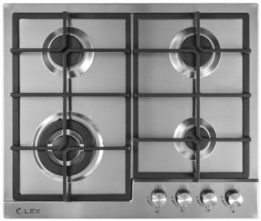 Газовая варочная панель Lex Lex GVS 640 IX нержавеющая сталь