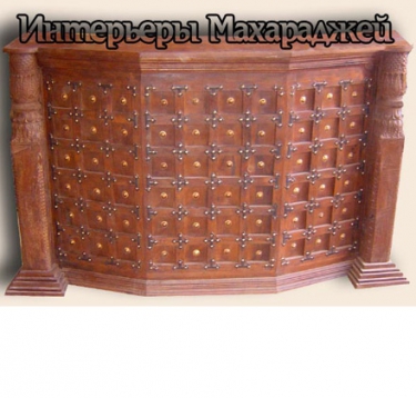 Барная стойка (массив, резьба, ковка, латунь)