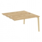 Стол-приставка двойной к опорным элементам Рива ONIX WOOD OW.D.SPR-3.7 Тиквуд Светлый/Светлый