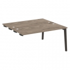 Стол-приставка двойной к опорным элементам Рива ONIX WOOD OW.D.SPR-4.7 Тиквуд Темный/Темный