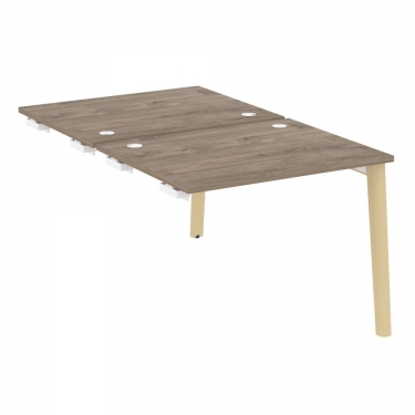 Стол-приставка двойной к опорным элементам Рива ONIX WOOD OW.D.SPR-1.8 Тиквуд Темный/Светлый