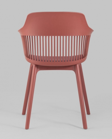 Стул пластиковый Stool Group Crocus с подушкой Бордовый
