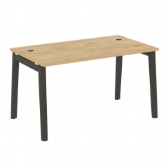 Стол рабочий руководителя Рива ONIX WOOD OW.SRR-3.8 Тиквуд Светлый/Темный