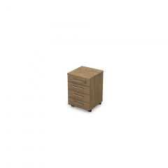 Тумба подкатная ALSAV GLOSS LINE 9НТ.005 Teakwood