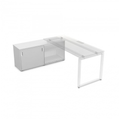 Тумба купе опорная ALSAV GLOSS LINE 9НТ.015 Белый Премиум