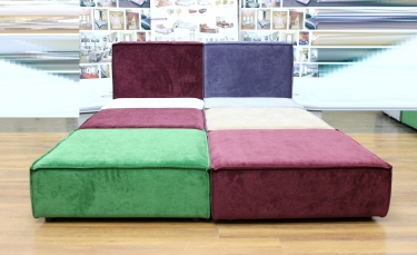 Кровать модульная Gruppo 396 Скарбара Конфигурация 2 Velvet Lux