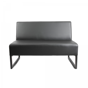 Диван двойной Gruppo 396 Кентуки черный Ecotex 3001