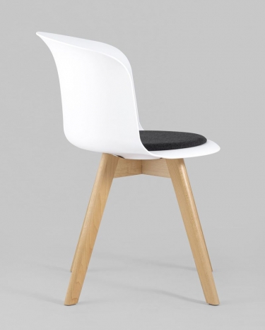 Стул пластиковый Stool Group Blossom с подушкой Белый