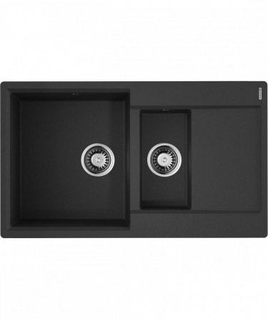 Мойка Omoikiri Omoikiri Daisen 86-2-Bl Artgranit/Черный