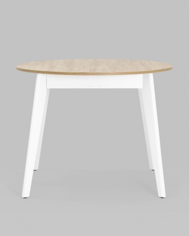 Стол раздвижной Stool Group Rondo 100-135 Дуб/белый