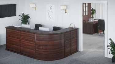 Стойка ресепшн POINTEX BERN BRN8690102 Темный орех