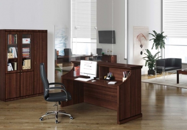 Стойка ресепшн POINTEX BERN BRN8690302 Темный орех